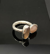 Load image into Gallery viewer, Size 7 | Druzy &amp; Moonstone Open Ring