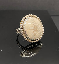 Load image into Gallery viewer, Size 6.75 | Fossilized Sand Dollar Ring (A)