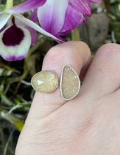 Load image into Gallery viewer, Size 7 | Druzy &amp; Gold Rutile Quartz