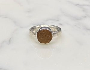 Size 5 | Druzy Round Ring (b)
