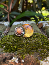 Load image into Gallery viewer, Size 8 | Sun and Moon open ring