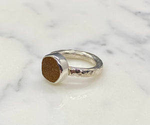 Size 5 | Druzy Round Ring (b)