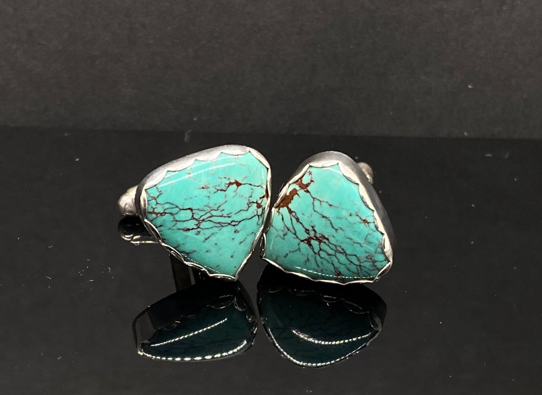 Pilot Mountain Turquoise Cuff Links