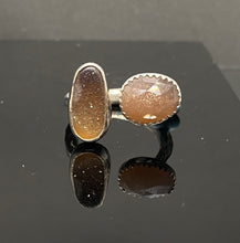 Load image into Gallery viewer, Size 7 | Druzy &amp; Moonstone Open Ring