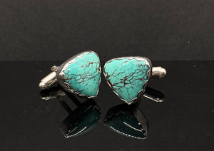 Pilot Mountain Turquoise Cuff Links