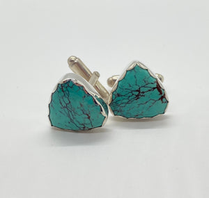 Pilot Mountain Turquoise Cuff Links