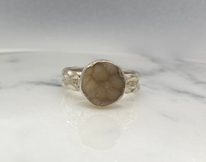 Size 6.5 | Druzy Round Ring (a)